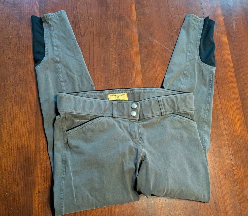 Devon-Aire Equestrian Fine Riding Pants Women's 26 Sage Green